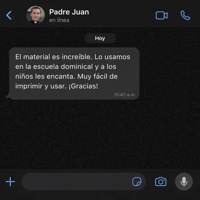 Depoimento de Padre Juan sobre o material bíblico infantil Código Divino Kids